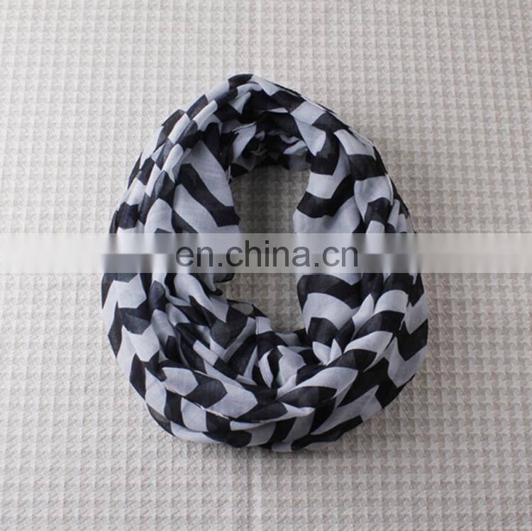 stripe keep warm Korean new style silk scarf