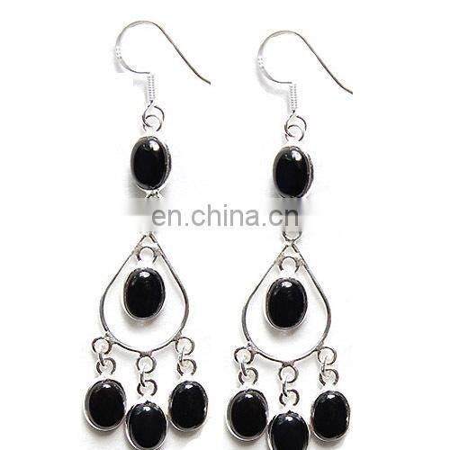 925 Sterling silver earrings jhumka Wedding party silver earrings Amethyst silver earring