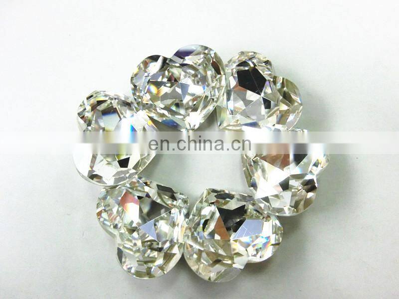 Transparent Clear Crysta Stone Beatuy Heart Shape Decorative