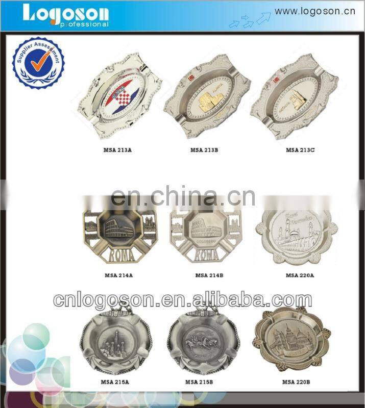 Debossed special design custom design wholesale cigar ashtrays