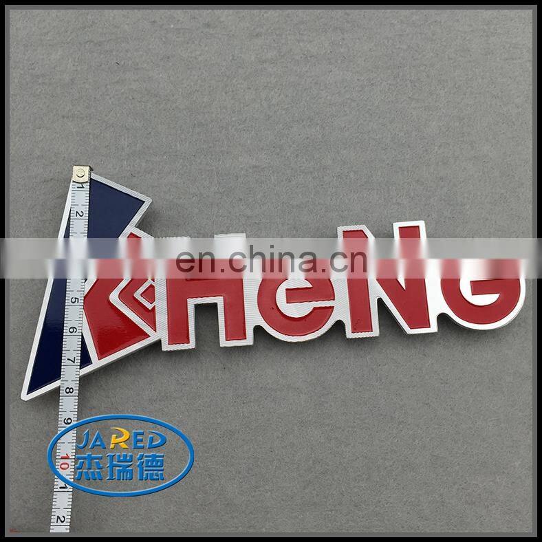 Fancy Car Decoration Custom Name Metal Painting and Brushed Engraved Aluminum Label