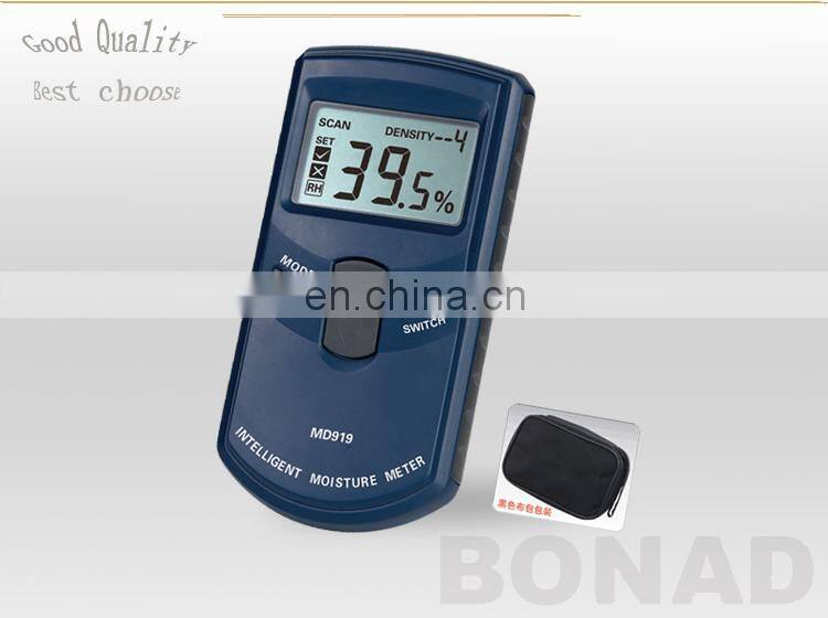 Paper moisture tester with 4 grades of paper density available