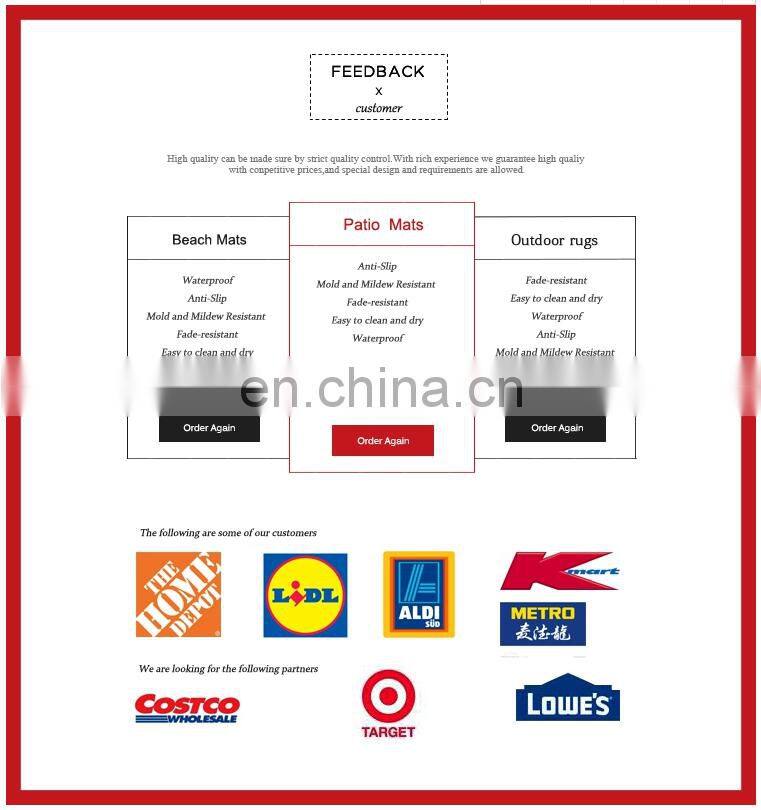 plastic (pp) foldable straw beach mat with inflatable pillow