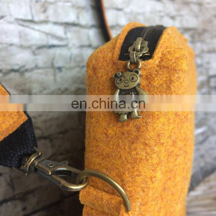 Custom eco-friendly hand made felt tote bag women handbag