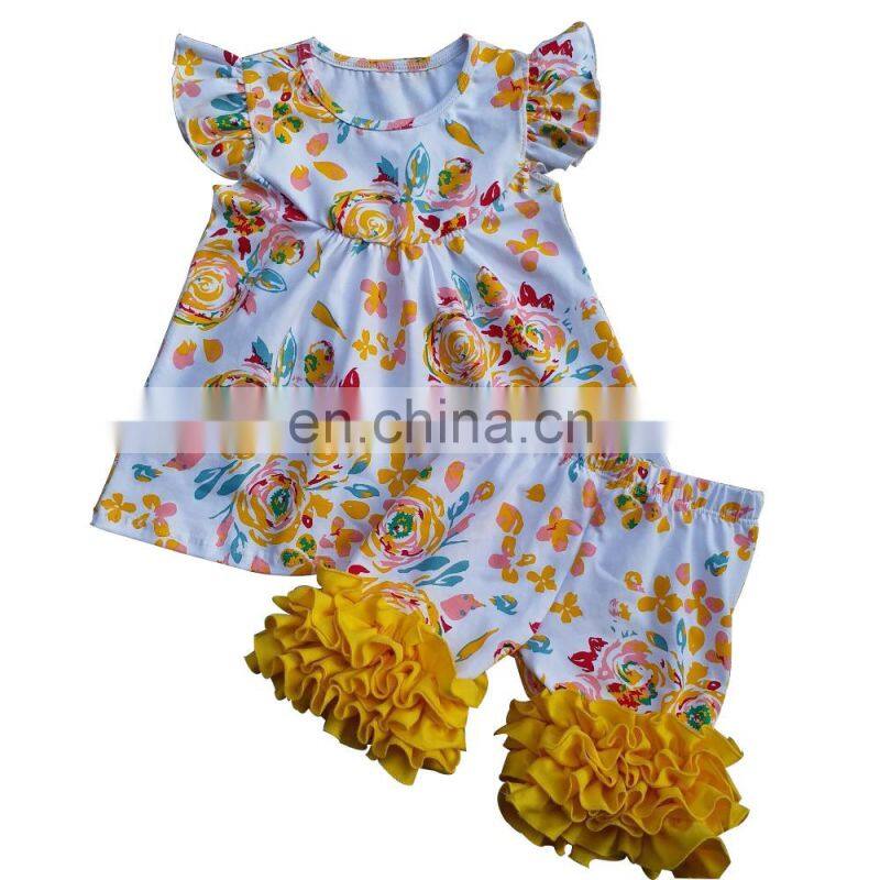 Fashion children girls cheap clothing toddler clothes 2018 baby sets