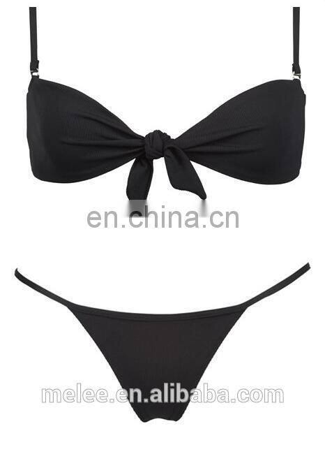 bikini Sexy Solid color Sling simple tie triangle Thong girl Beach Sun bath swimwear women swimsuit women biquini bikinis