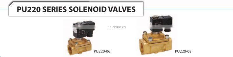 PU Series Brass 2way Solenoid Valve /24 volt electric water superior solenoid valve