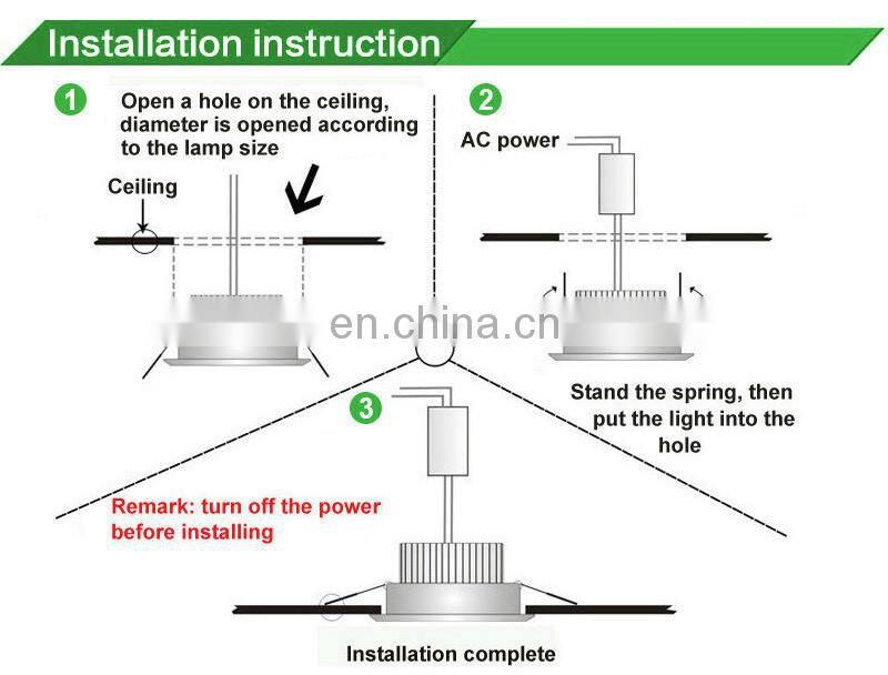 New model eye shiled round recessed AC COB Driverless LED Downlight led downlight housing
