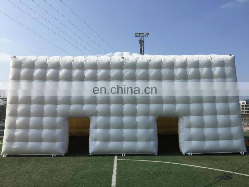 Large white event inflatable dome tent with two entrances, cheap seal inflatable igloo tent for sport competition and party game