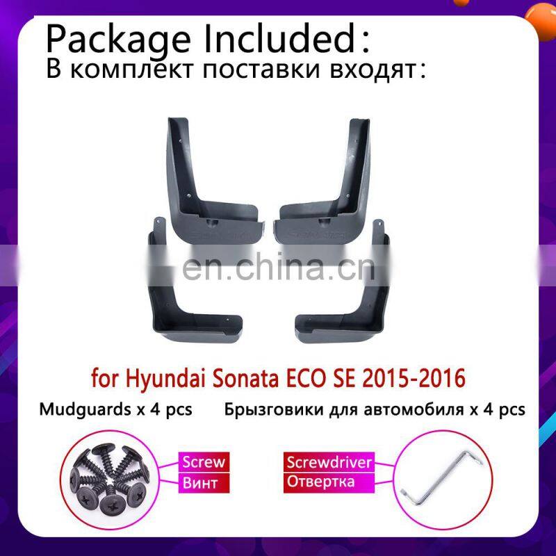 4 PCS for Hyundai Sonata i45 LF ECO SE 2015 2016 Rear Mudguards Mudflaps Fender Guards Splash Mud Flaps Cladding Car Accessories