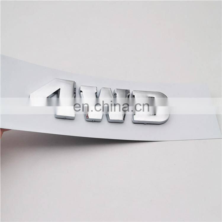 Chrome Custom ABS 3D 4WD SR5 Letter Sticker Emblem Badge