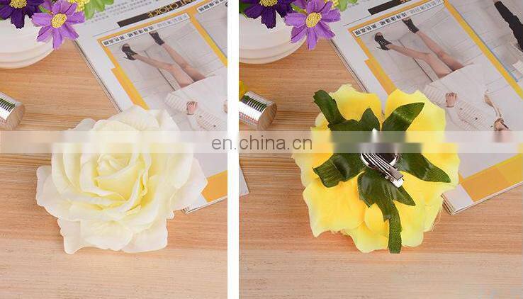 DIY rose flower creative decoration flowers hairpin silk artificial flower brooch jewelry accessories