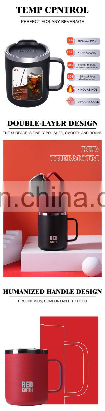 GiNT 380ML Wholesale Eco-friendly Water Cup Double Wall Medical Grade 316 Stainless Steel Coffee Mug for Coffee