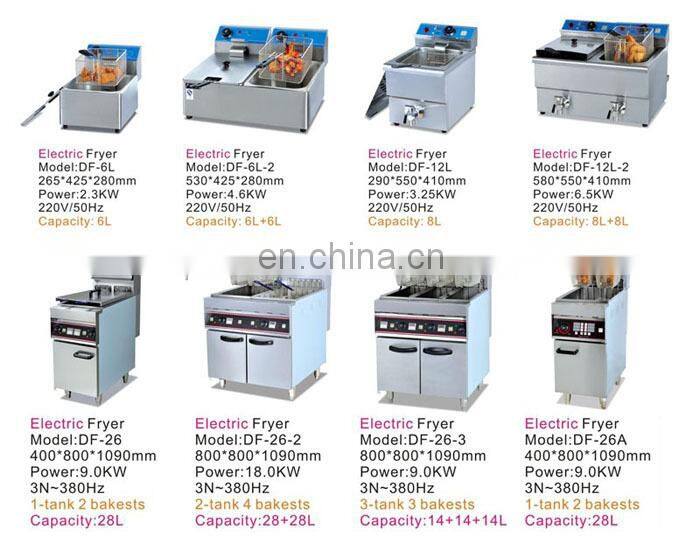 Commercial Double Tanks Counter Top Electric Deep Fryer with capacity 16L