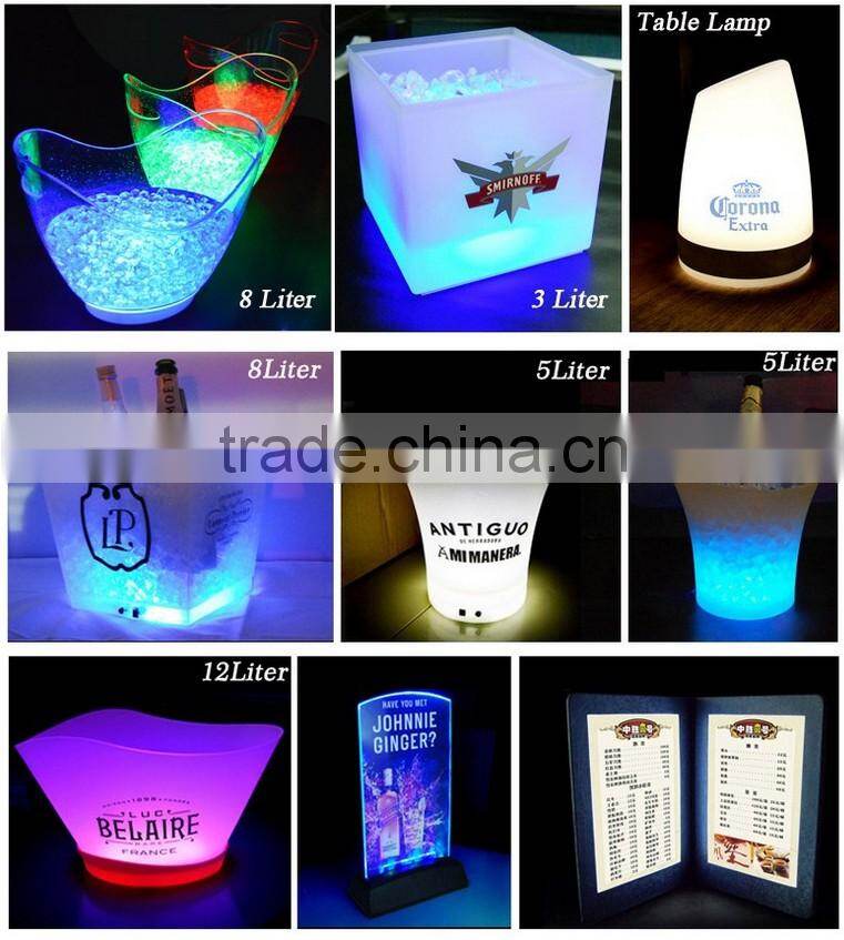 Plastic ice stick bottle boat-shape ice cooler