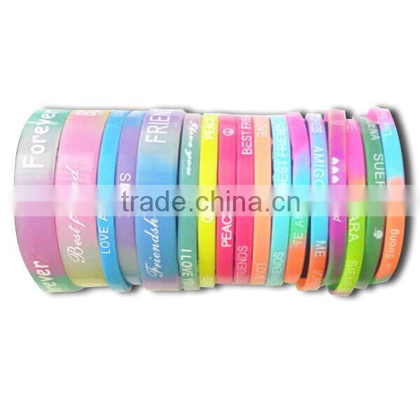 personalized silicone bracelet