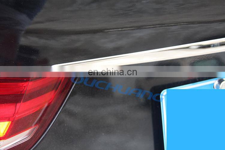 Stainless Steel Rear Door Trunk Lid Cover Trim Sticker For BMW drive Emblem Logo X5 F15 X5M F85 Car Accessories