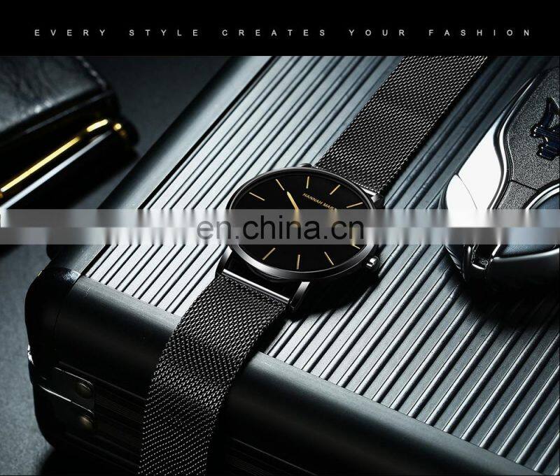 Hannah Martin 151 Classic Design Japan Quartz Waterproof Stainless Steel Fashion Business Thin Watch