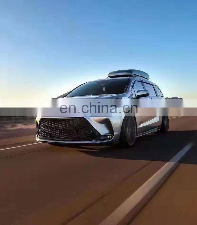 Runde Newest Kit For 2021+ Toyota Sienna Upgrade XSE Sport Body Kit Front Bumper Grille Fog Lights Rear Bumper