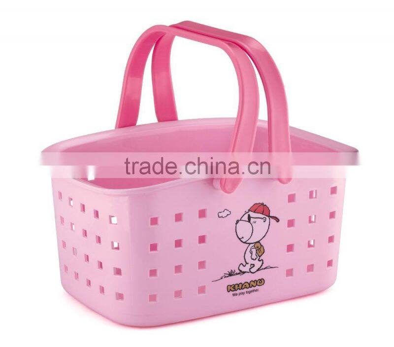 Hot selling manufacturer Plastic sundries Basket for bathroom