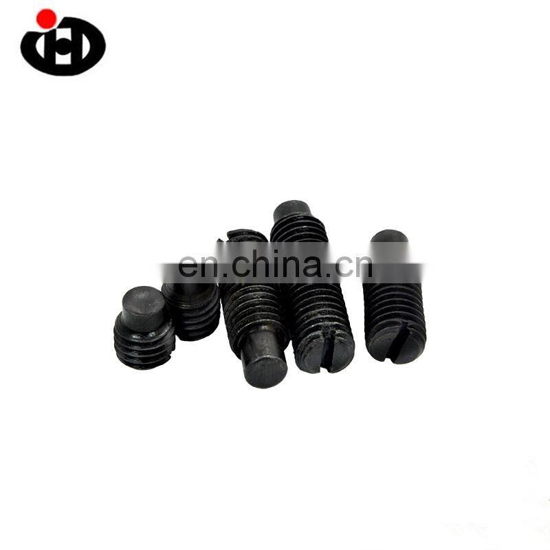 Hot Sale Black Alloy Steel Headless Set Screws Slotted Set Screws With Long Dog Point