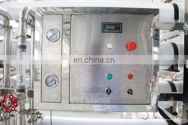 2000LPH potable ozone reverse osmosis packaged drinking water treatment system