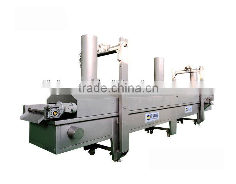 continuous fryer machine with conveyor belt automatic frying machine