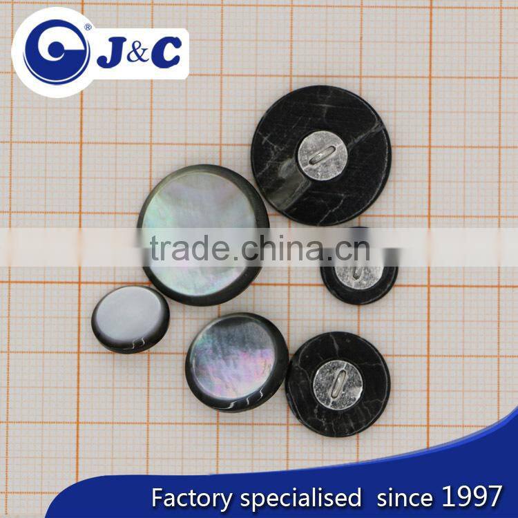 2015 cheap Dying, spraying, electroplate, laser logo ,printing,Resin doming black mother of pearl shell button