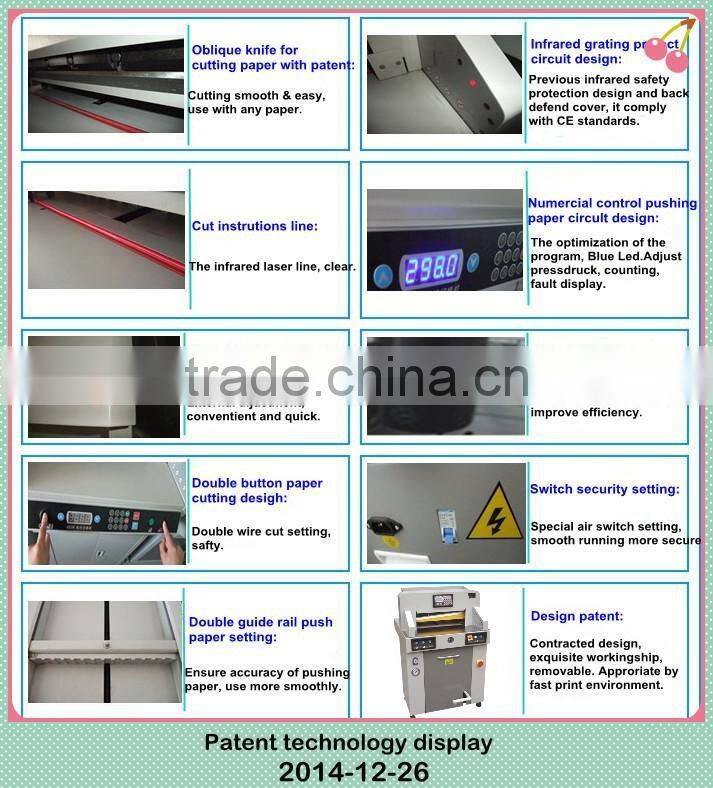 Hydraulic Electric Guillotine Paper & Plastic Cutter