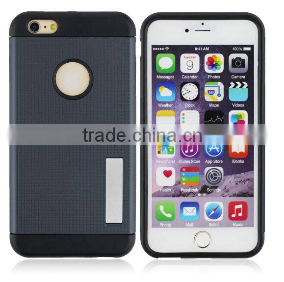 2015 China Factory Newest Colorful Tough Slim Armor Case Shockproof for IPhone6 5.5 case sustainable metal Cover back case