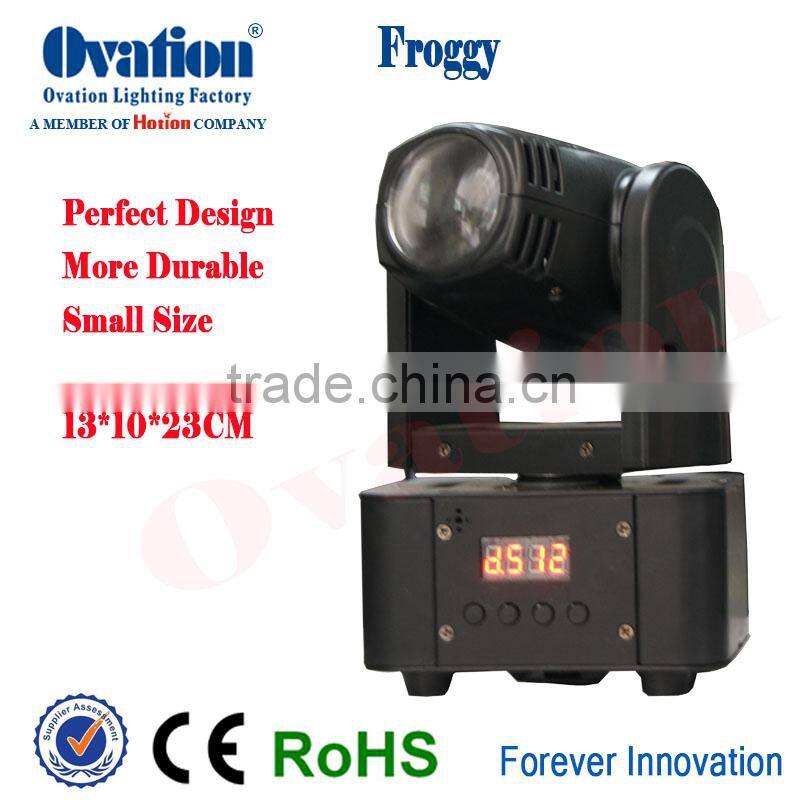 Mini RGBW 4IN1 Leds moving head light 40W narrow beam angle DMX/Auto/Sound activate applied in Disco,Wine bar,KTV