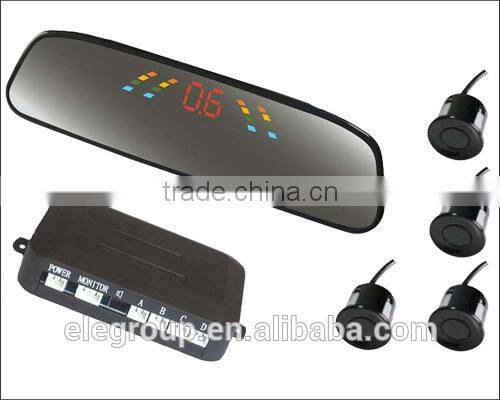 Good selling LED parking sensor system with 4 rear sensors and Bibi sound alarm from Shenzhen