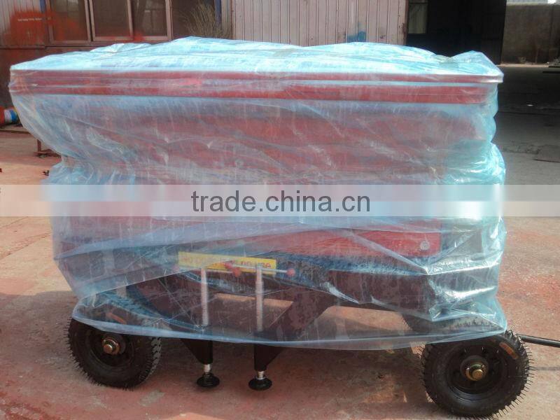 mobile four-wheels hydraulic scissor lift table for one man