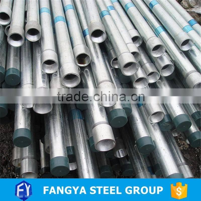 Tianjin Fangya ! welded gi pipes thin wall light hot dipped galvanized steel pipe