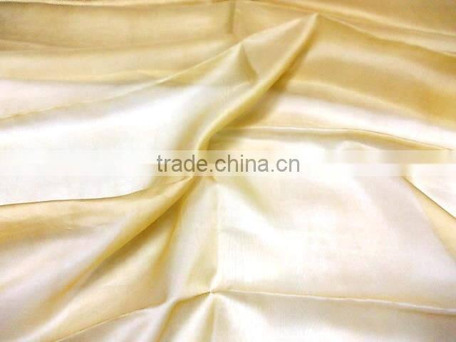 Indian silk organza fabric, 100% silk, platinium