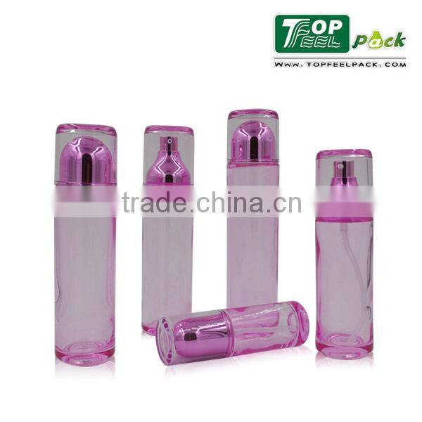 2015 Spring Green Plastic Cosmetic Bottle with Pump Sprayer 35ml 125ml