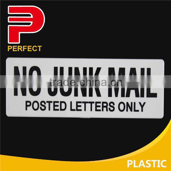 self adhesive plastic door push plate