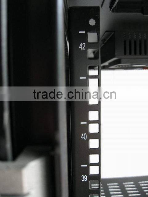19" 800*1000*42-47U Server Rack with Tempered Glass Front Door