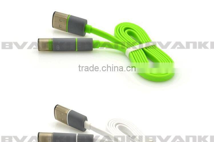 2016 new technology Manufacturer 2 in 1 micro USB Super Speed usb Data Cable,100% Original USB Sync Data Charger Cable Apply