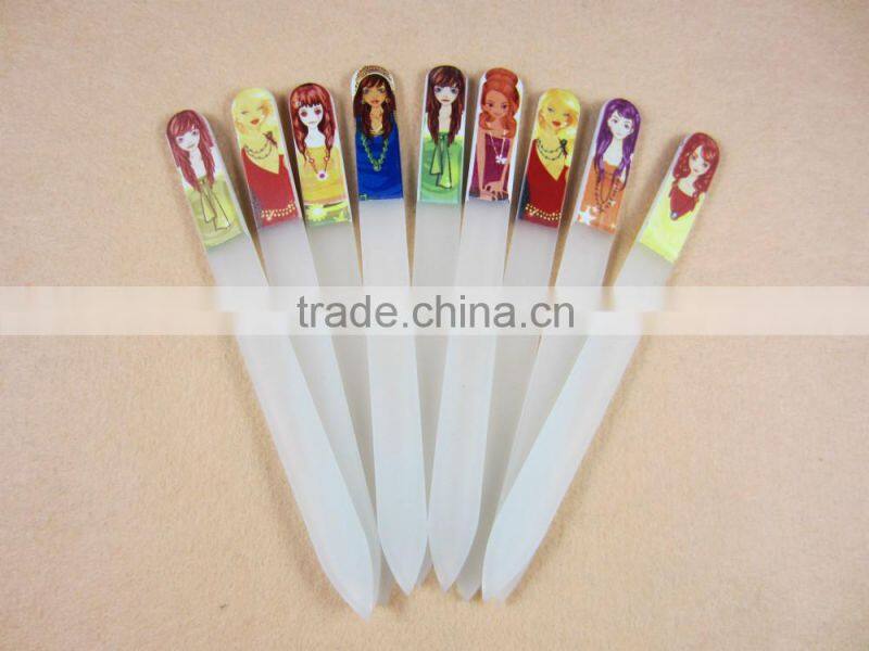 2016 Most-popular Glass Nail File with different color