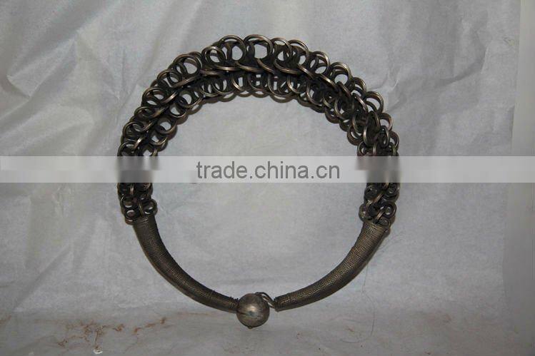 Chinese antique tibetan silver necklace