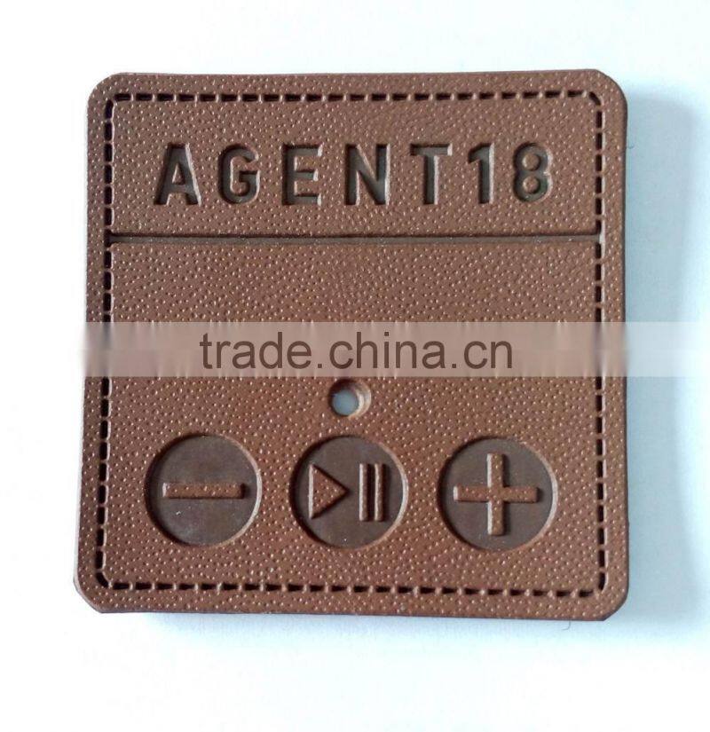Hot sale custom 2016 leather label for jeans