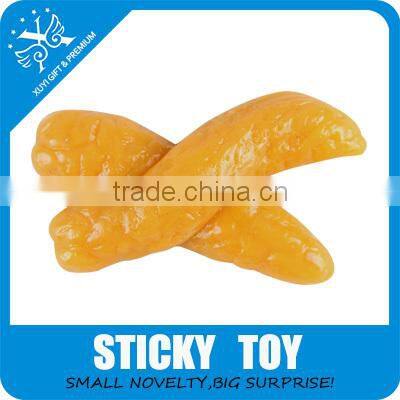 Sticky toy tpr squishy dog shit cheap shit promotional gift and toys