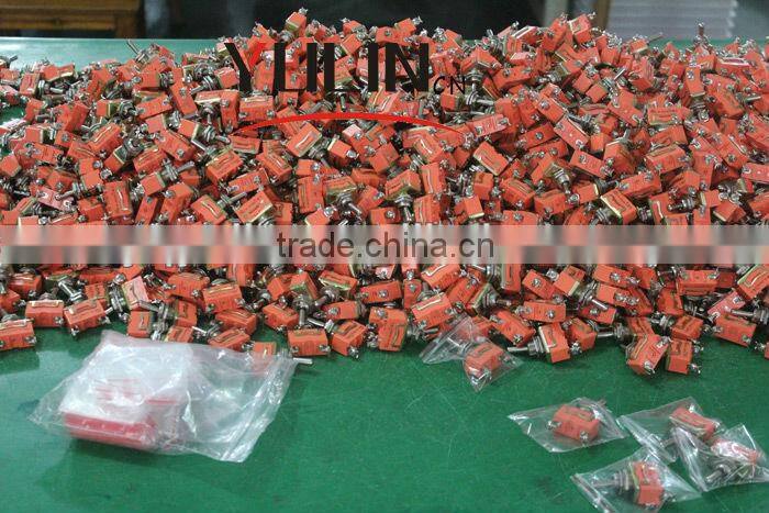 100pcs/lot Low price 6pin Mini led toggle switch