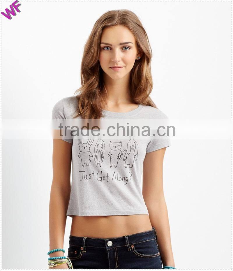 China Custom Stick Figure Printing t-shirt alibaba in russian