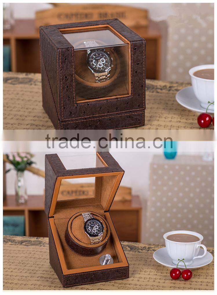 Custom Creative Rustic Safety Single Volta Leather Watch Winder