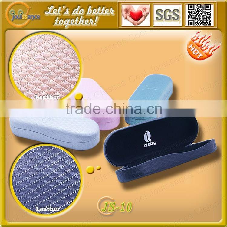 Fashion Eco-Friendly leather material case eyewear suitcases for eyeglasses