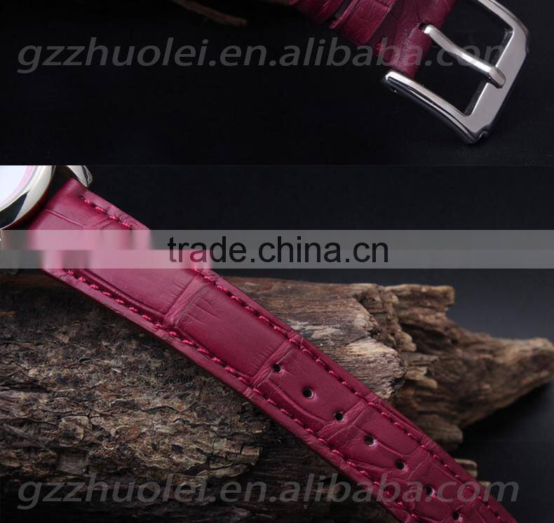 Hot fashion 18mm genuine alligator customized leather Watch strap wholesale