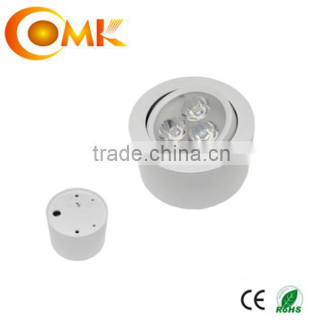3*1W round led surface mounted downlight