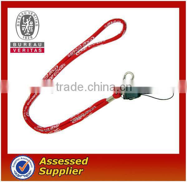 hot selling polyester woven round lanyard